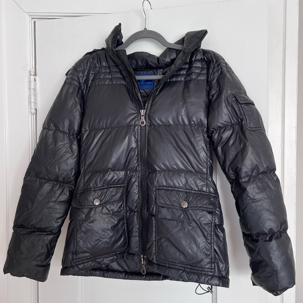 Martin & Osa Black Winter Coat Puffer Jacket